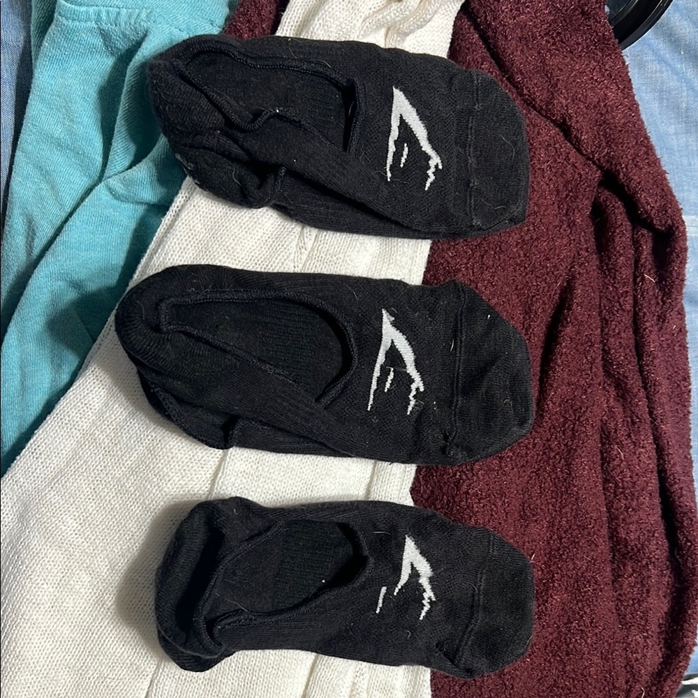 FREE with any purchase upon request-Gymshark Black socks